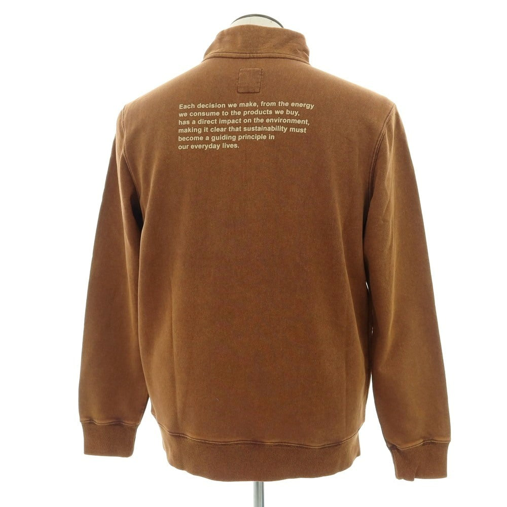 【新品】ガウディ GAUDI コットン スタンドカラー ハーフジップ スウェット オレンジブラウン【 L 】【 状態ランクN 】【 メンズ 】