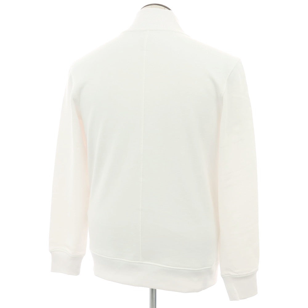 【新品】ガウディ GAUDI コットン スタンドカラー ダブルジップ スウェット ホワイト【 L 】【 状態ランクN 】【 メンズ 】