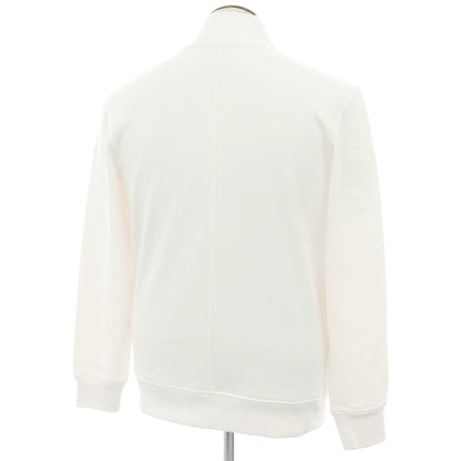 【新品】ガウディ GAUDI コットン スタンドカラー ダブルジップ スウェット ホワイト【 L 】【 状態ランクN 】【 メンズ 】