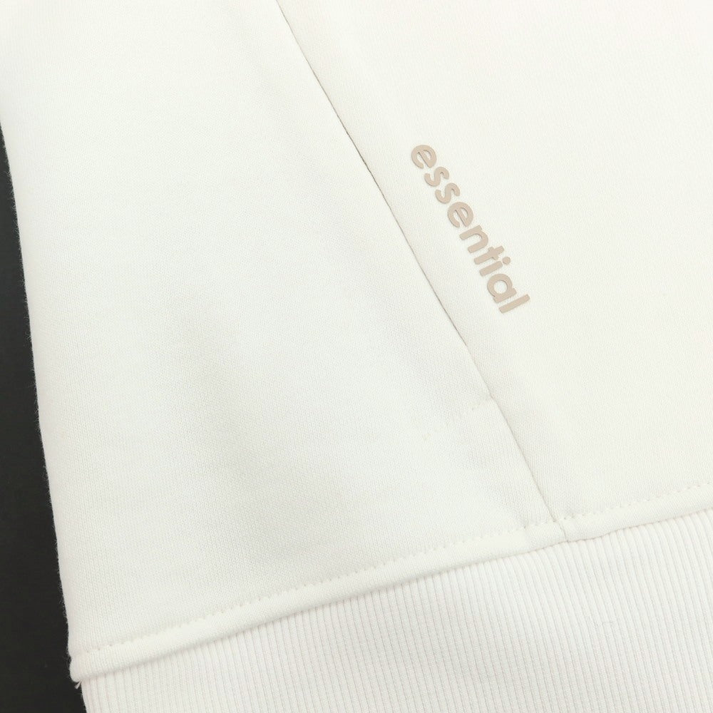 【新品】ガウディ GAUDI コットン スタンドカラー ダブルジップ スウェット ホワイト【 L 】【 状態ランクN 】【 メンズ 】