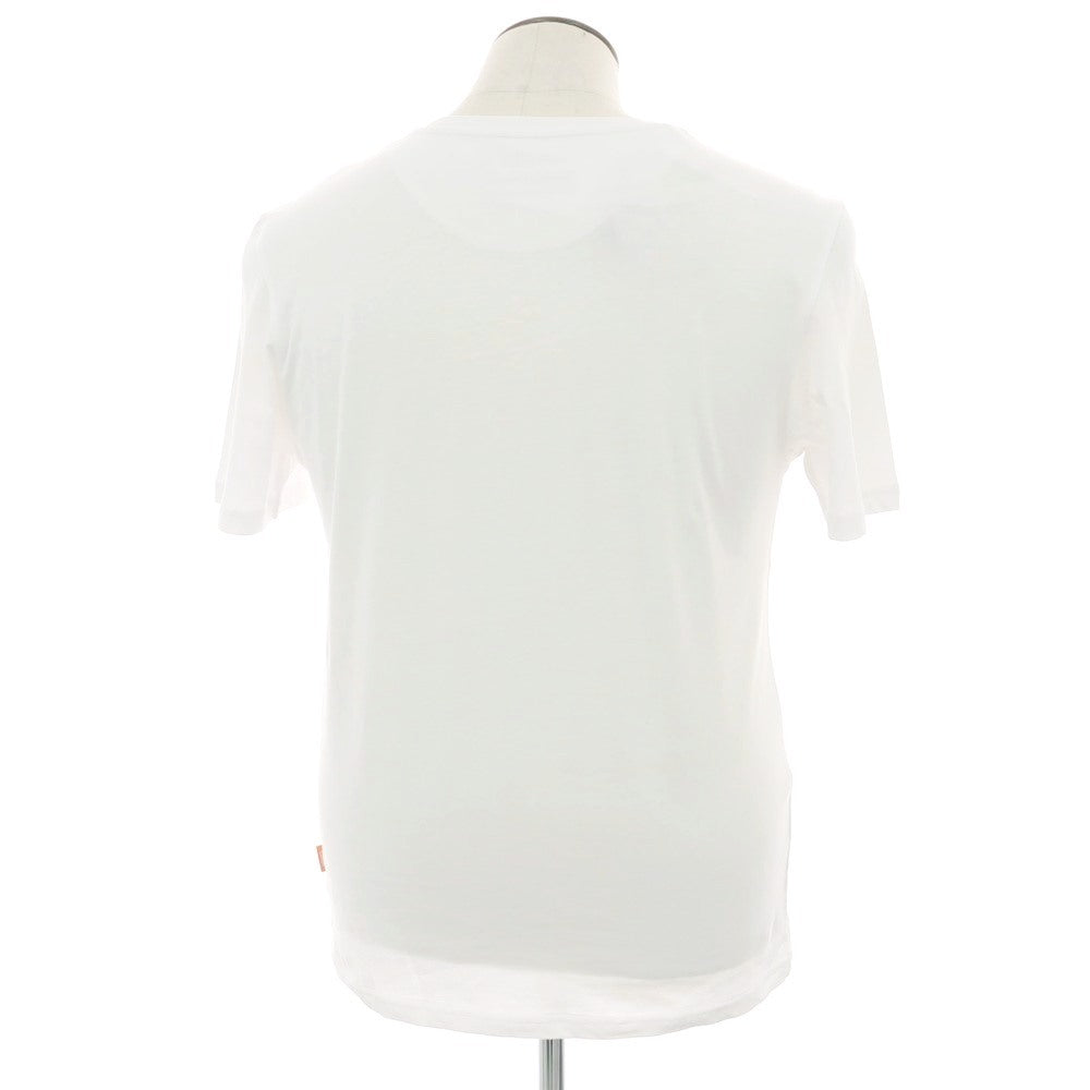 【新品】ガウディ GAUDI コットン クルーネック 半袖Ｔシャツ ホワイト【 L 】【 状態ランクN 】【 メンズ 】