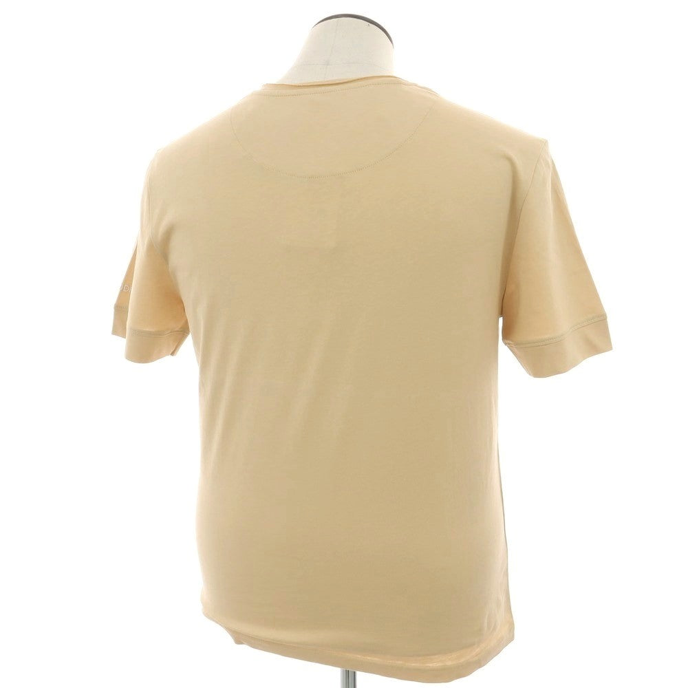 【新品】ガウディ GAUDI コットン クルーネック 半袖Ｔシャツ ベージュ【 L 】【 状態ランクN 】【 メンズ 】