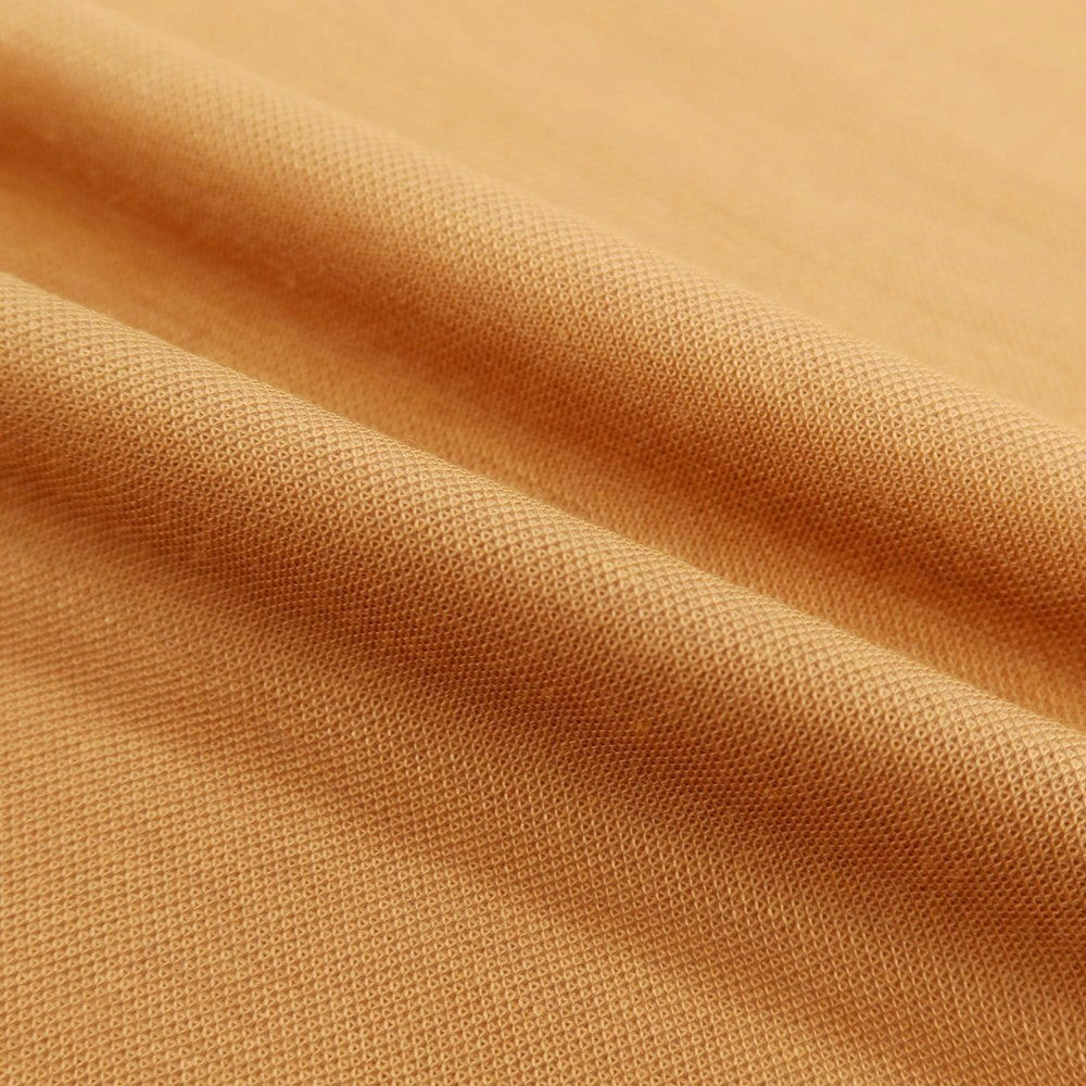 【新品】ガウディ GAUDI レーヨンナイロン クルーネック 半袖Ｔシャツ ライトオレンジブラウン【 L 】【 状態ランクN 】【 メンズ 】