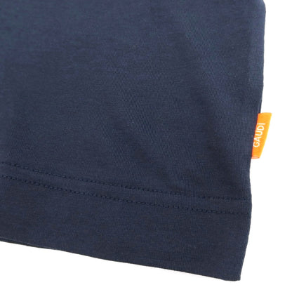 【新品アウトレット】ガウディ GAUDI コットン クルーネック 半袖Ｔシャツ ネイビー【 L 】【 状態ランクN- 】【 メンズ 】