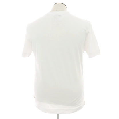 【新品】ガウディ GAUDI コットン クルーネック 半袖Ｔシャツ ホワイト【 L 】【 状態ランクN 】【 メンズ 】