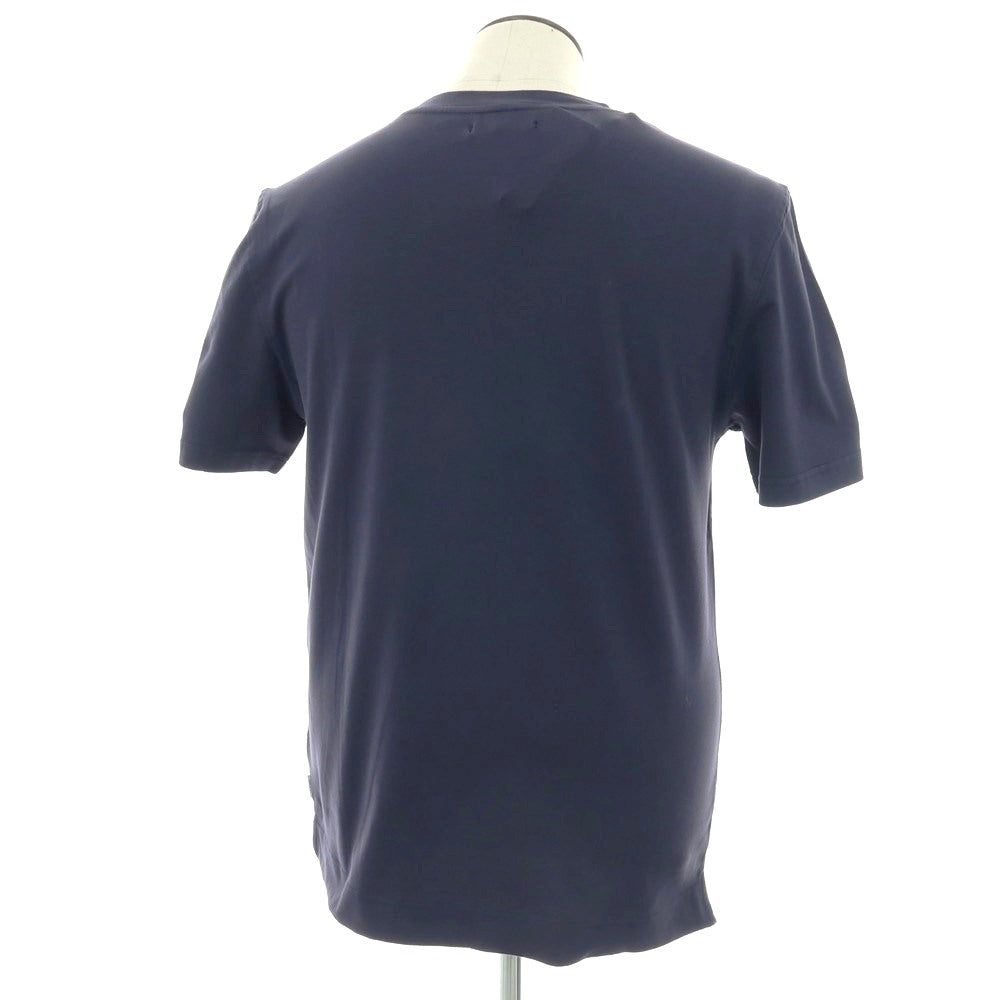 【新品】ガウディ GAUDI コットンポリウレタン クルーネック 半袖Ｔシャツ ネイビー【サイズL】【 状態ランクN 】【 メンズ 】[DPD]
