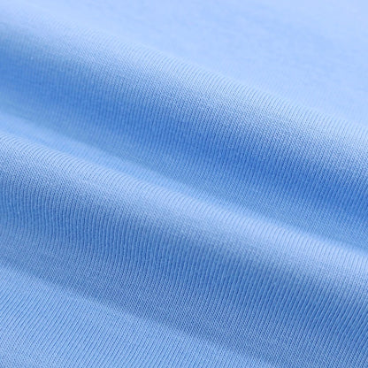 【新品】ガウディ GAUDI コットンポリウレタン クルーネック 半袖Ｔシャツ ライトブルー【 M 】【 状態ランクN 】【 メンズ 】