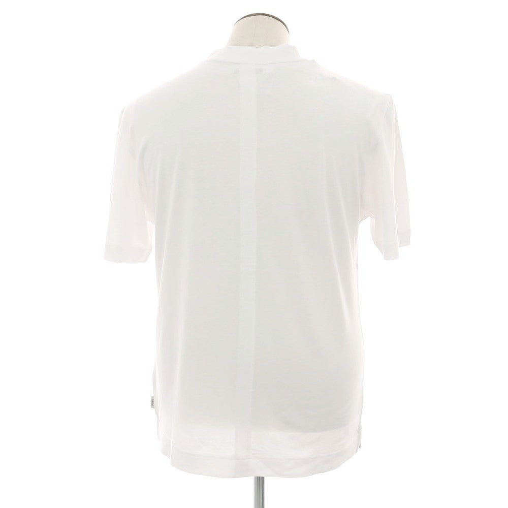 【新品】ガウディ GAUDI コットンモダール Vネック フェイクポケット 半袖Ｔシャツ ホワイト【 L 】【 状態ランクN 】【 メンズ 】