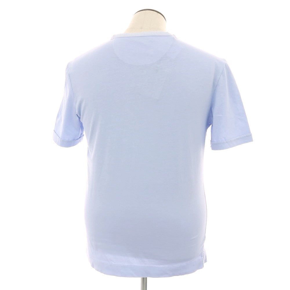 【新品】ガウディ GAUDI コットン 半袖Ｔシャツ ライトブルー【 L 】【 状態ランクN 】【 メンズ 】