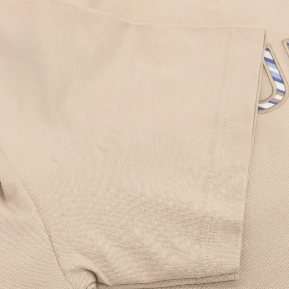 【新品アウトレット】ガウディ GAUDI コットン クルーネック 半袖Ｔシャツ ベージュ【 L 】【 状態ランクN- 】【 メンズ 】