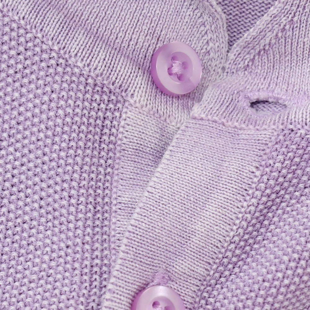 【新品】ガウディ GAUDI コットン 半袖 ポロニット ライトパープル【 L 】【 状態ランクN 】【 メンズ 】