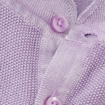 【新品】ガウディ GAUDI コットン 半袖 ポロニット ライトパープル【 L 】【 状態ランクN 】【 メンズ 】