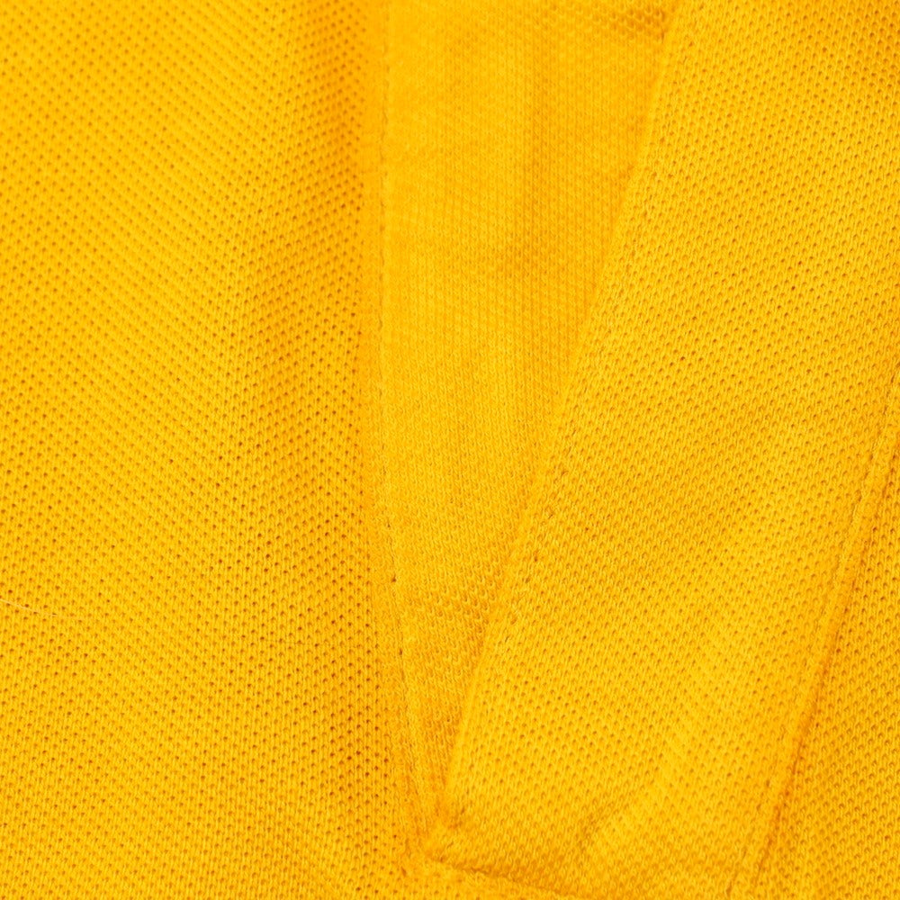 【新品アウトレット】ガウディ GAUDI コットン 鹿の子 スキッパー 半袖ポロシャツ マスタード【 L 】【 状態ランクN- 】【 メンズ 】