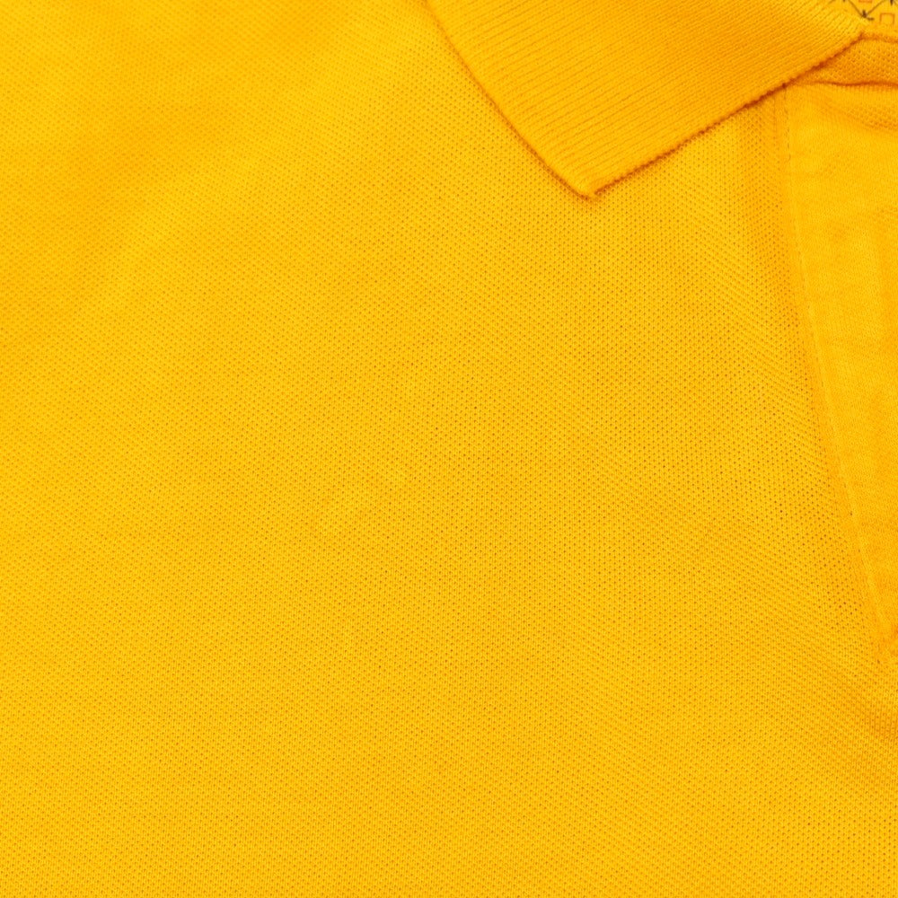 【新品アウトレット】ガウディ GAUDI コットン 鹿の子 スキッパー 半袖ポロシャツ マスタード【 L 】【 状態ランクN- 】【 メンズ 】