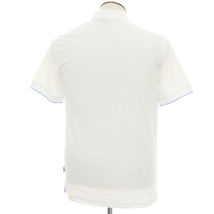 【新品アウトレット】ガウディ GAUDI ナイロンポリウレタン ガウディテック ハーフジップ 半袖ポロシャツ ホワイト【 L 】【 状態ランクN- 】【 メンズ 】