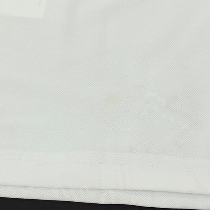 【新品アウトレット】ガウディ GAUDI ナイロンポリウレタン ガウディテック ハーフジップ 半袖ポロシャツ ホワイト【 L 】【 状態ランクN- 】【 メンズ 】