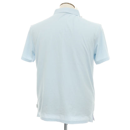【新品アウトレット】ガウディ GAUDI コットン 比翼仕立て 半袖ポロシャツ ライトブルー【 L 】【 状態ランクN- 】【 メンズ 】