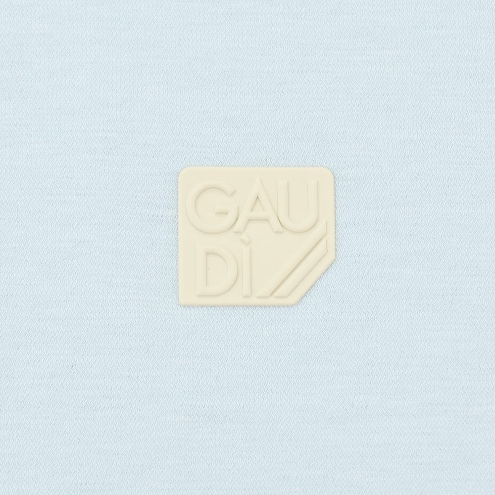 【新品アウトレット】ガウディ GAUDI コットン 比翼仕立て 半袖ポロシャツ ライトブルー【 L 】【 状態ランクN- 】【 メンズ 】