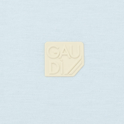 【新品アウトレット】ガウディ GAUDI コットン 比翼仕立て 半袖ポロシャツ ライトブルー【 L 】【 状態ランクN- 】【 メンズ 】