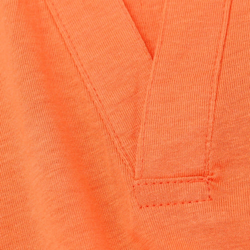 【新品】ガウディ GAUDI コットンモダール スキッパー 半袖ポロシャツ オレンジ【 L 】【 状態ランクN 】【 メンズ 】