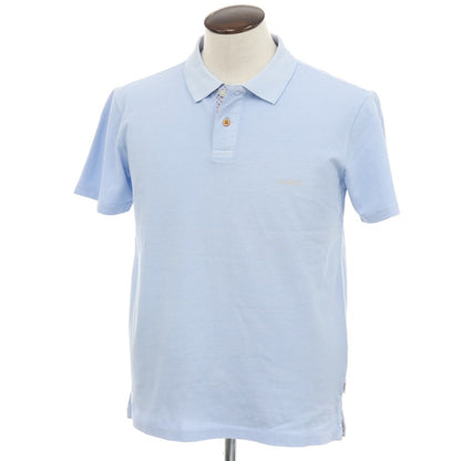 【新品】ガウディ GAUDI コットン 鹿の子 半袖ポロシャツ ライトブルー【 L 】【 状態ランクN 】【 メンズ 】