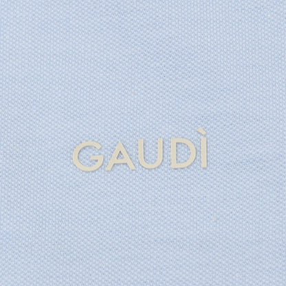 【新品】ガウディ GAUDI コットン 鹿の子 半袖ポロシャツ ライトブルー【 L 】【 状態ランクN 】【 メンズ 】