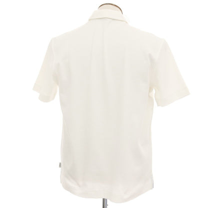 【新品】ガウディ GAUDI コットンポリエステル ジャージー ガウディテック レギュラーカラー 半袖シャツ ホワイト【サイズL】【 状態ランクN 】【 メンズ 】