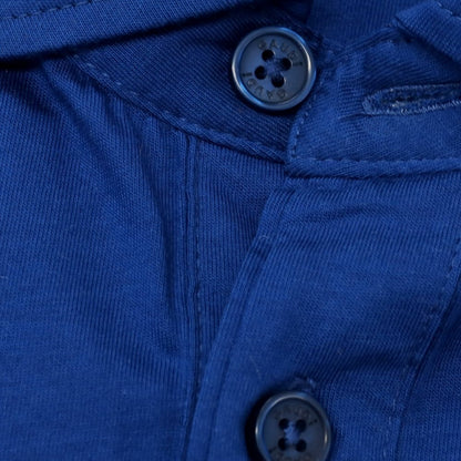 【新品】ガウディ GAUDI コットン 半袖ポロシャツ ダークブルー【 L 】【 状態ランクN 】【 メンズ 】