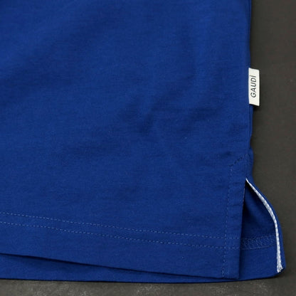 【新品】ガウディ GAUDI コットン 半袖ポロシャツ ダークブルー【 L 】【 状態ランクN 】【 メンズ 】