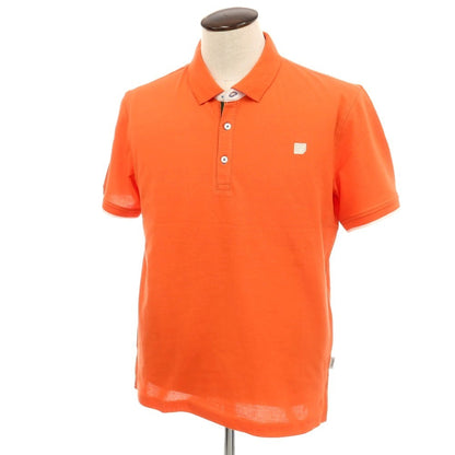 【新品アウトレット】ガウディ GAUDI コットン 鹿の子 半袖ポロシャツ オレンジ【 L 】【 状態ランクN- 】【 メンズ 】