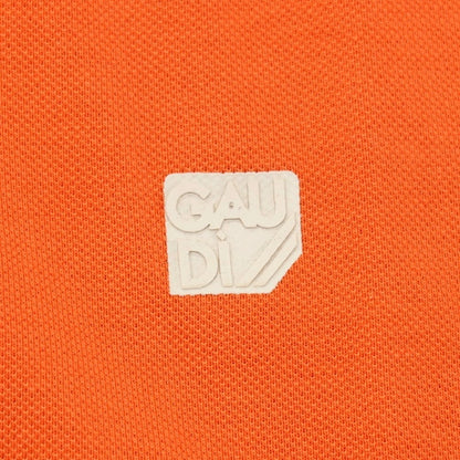 【新品アウトレット】ガウディ GAUDI コットン 鹿の子 半袖ポロシャツ オレンジ【 L 】【 状態ランクN- 】【 メンズ 】