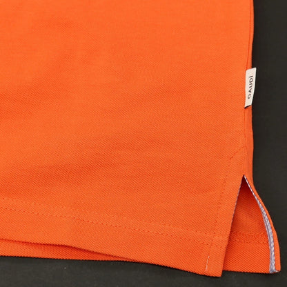 【新品アウトレット】ガウディ GAUDI コットン 鹿の子 半袖ポロシャツ オレンジ【 L 】【 状態ランクN- 】【 メンズ 】