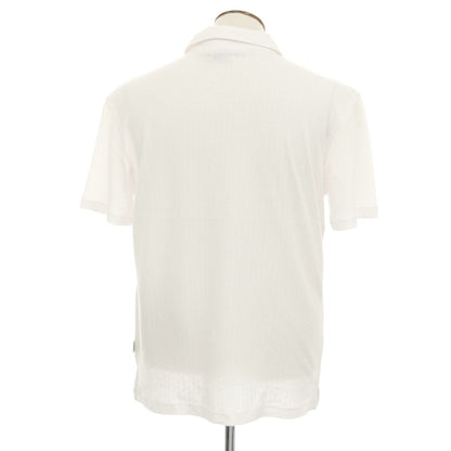 【新品】ガウディ GAUDI コットンリヨセル ガウディテック スキッパー 半袖ポロシャツ ホワイト【 L 】【 状態ランクN 】【 メンズ 】