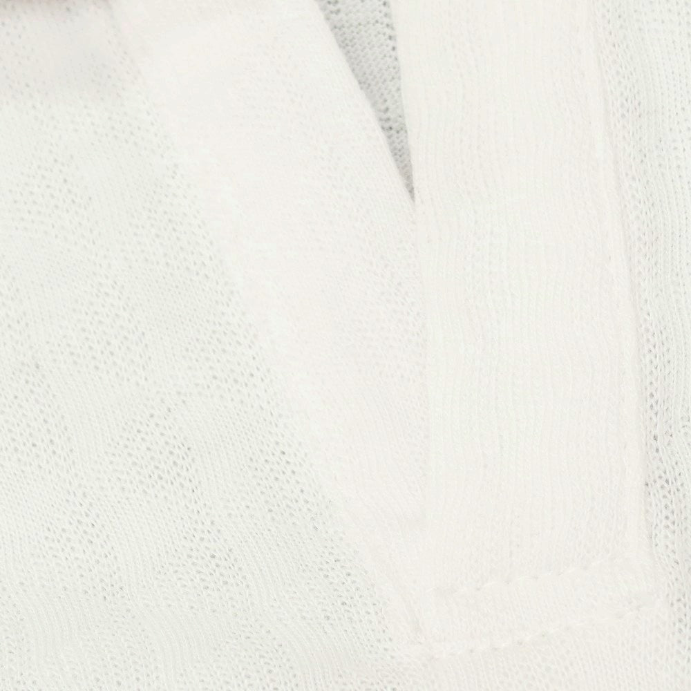 【新品】ガウディ GAUDI コットンリヨセル ガウディテック スキッパー 半袖ポロシャツ ホワイト【 L 】【 状態ランクN 】【 メンズ 】