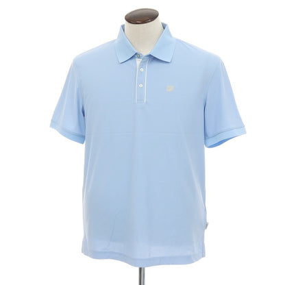 【新品アウトレット】ガウディ GAUDI ナイロンポリウレタン ガウディテック 半袖ポロシャツ ライトブルー【 L 】【 状態ランクN- 】【 メンズ 】