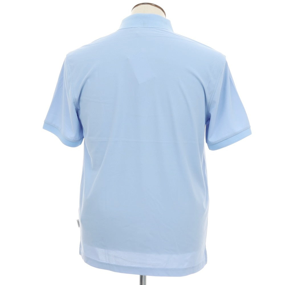 【新品アウトレット】ガウディ GAUDI ナイロンポリウレタン ガウディテック 半袖ポロシャツ ライトブルー【 L 】【 状態ランクN- 】【 メンズ 】