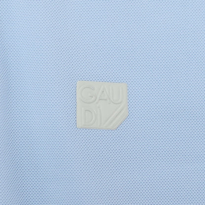 【新品アウトレット】ガウディ GAUDI ナイロンポリウレタン ガウディテック 半袖ポロシャツ ライトブルー【 L 】【 状態ランクN- 】【 メンズ 】