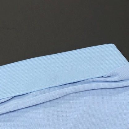 【新品アウトレット】ガウディ GAUDI ナイロンポリウレタン ガウディテック 半袖ポロシャツ ライトブルー【 L 】【 状態ランクN- 】【 メンズ 】