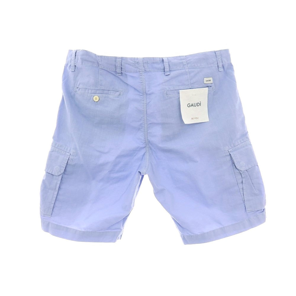 【新品】ガウディ GAUDI コットン カーゴ ショートパンツ ライトブルー【 50 】【 状態ランクN 】【 メンズ 】