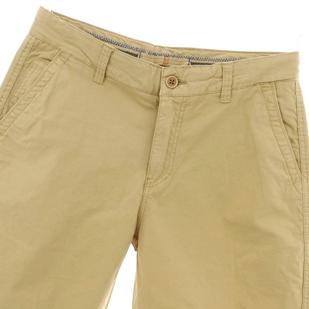 【新品】ガウディ GAUDI ストレッチ コットン ショートパンツ カーキベージュ【 48 】【 状態ランクN 】【 メンズ 】