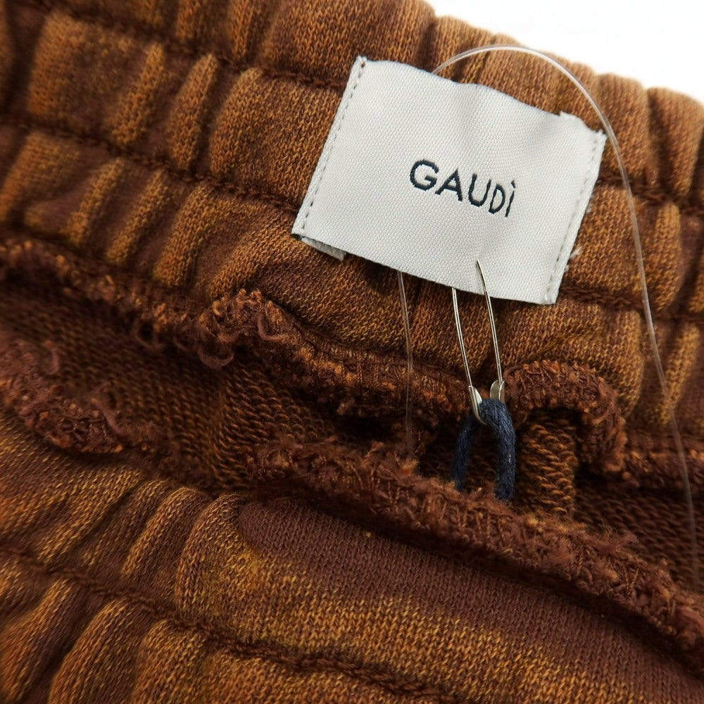 【新品】ガウディ GAUDI コットン スウェット ショートパンツ オレンジブラウン【 L 】【 状態ランクN 】【 メンズ 】