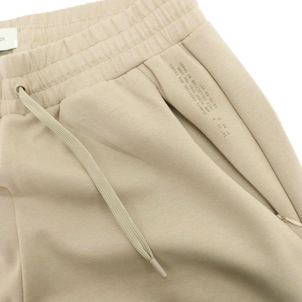 【新品】ガウディ GAUDI ストレッチ コットンポリエステル イージーパンツ ダークベージュ【 L 】【 状態ランクN 】【 メンズ 】