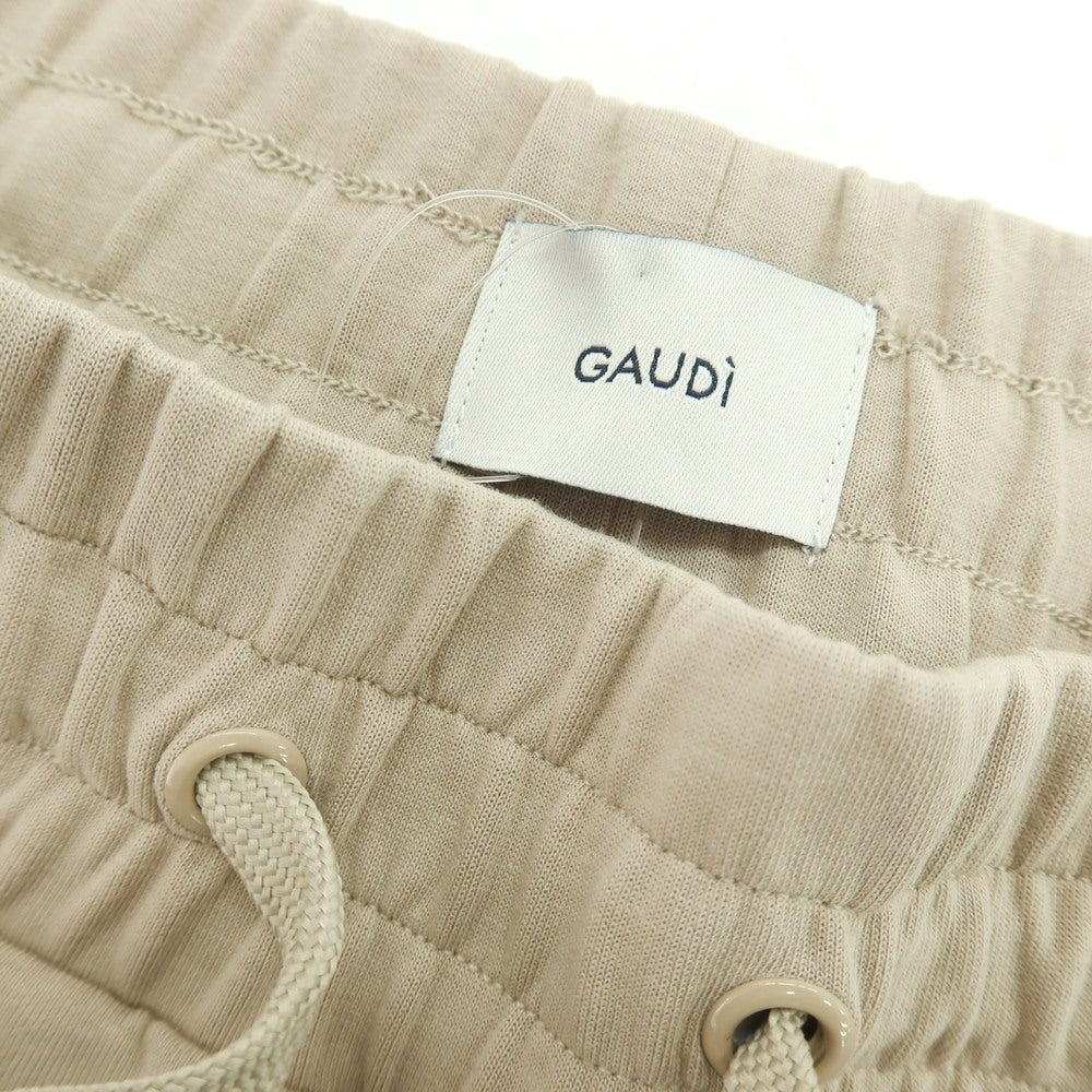 【新品】ガウディ GAUDI ストレッチ コットンポリエステル イージーパンツ ダークベージュ【 L 】【 状態ランクN 】【 メンズ 】