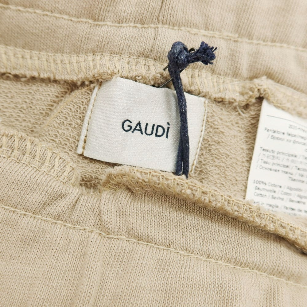 【新品】ガウディ GAUDI コットン スウェット ジョガーパンツ ダークベージュ【 L 】【 状態ランクN 】【 メンズ 】