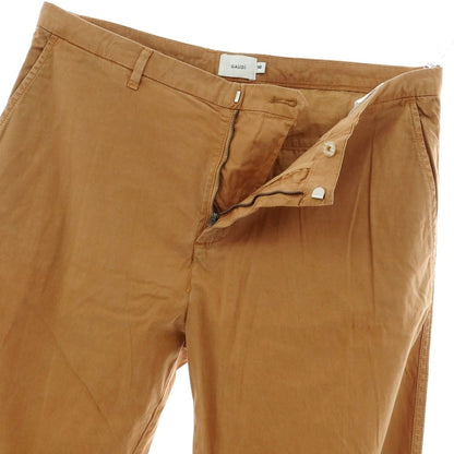 【新品】ガウディ GAUDI ストレッチ リヨセルコットン カジュアルスラックスパンツ キャメルブラウン【 50 】【 状態ランクN 】【 メンズ 】