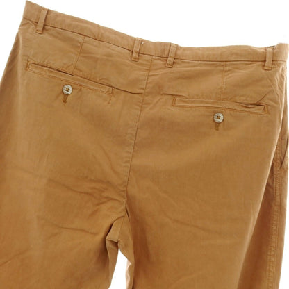【新品】ガウディ GAUDI ストレッチ リヨセルコットン カジュアルスラックスパンツ キャメルブラウン【 50 】【 状態ランクN 】【 メンズ 】