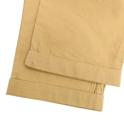 【新品】ガウディ GAUDI コットンリヨセル イージースラックスパンツ ベージュ【 L 】【 状態ランクN 】【 メンズ 】