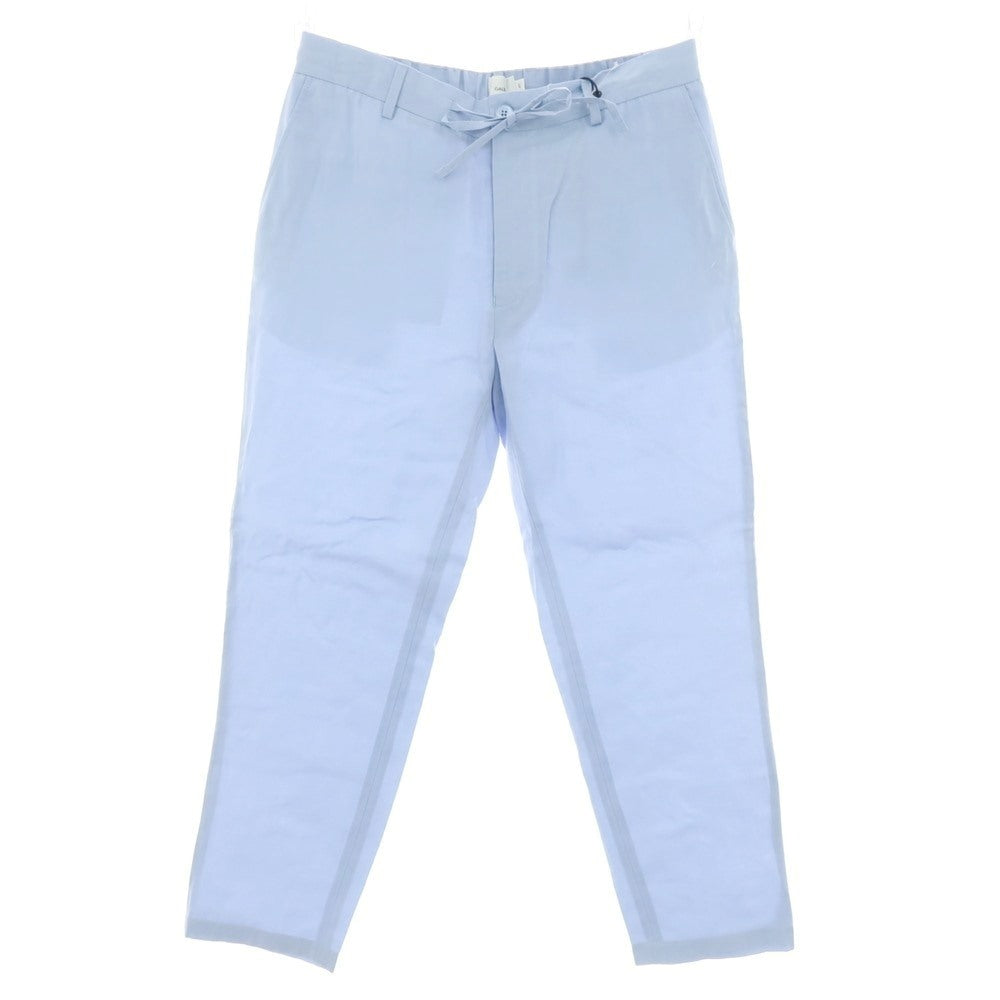 【新品】ガウディ GAUDI リヨセルリネンレーヨン イージースラックスパンツ ライトブルー【 L 】【 状態ランクN 】【 メンズ 】