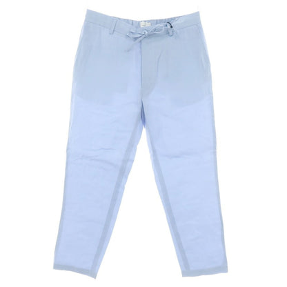 【新品】ガウディ GAUDI リヨセルリネンレーヨン イージースラックスパンツ ライトブルー【 L 】【 状態ランクN 】【 メンズ 】