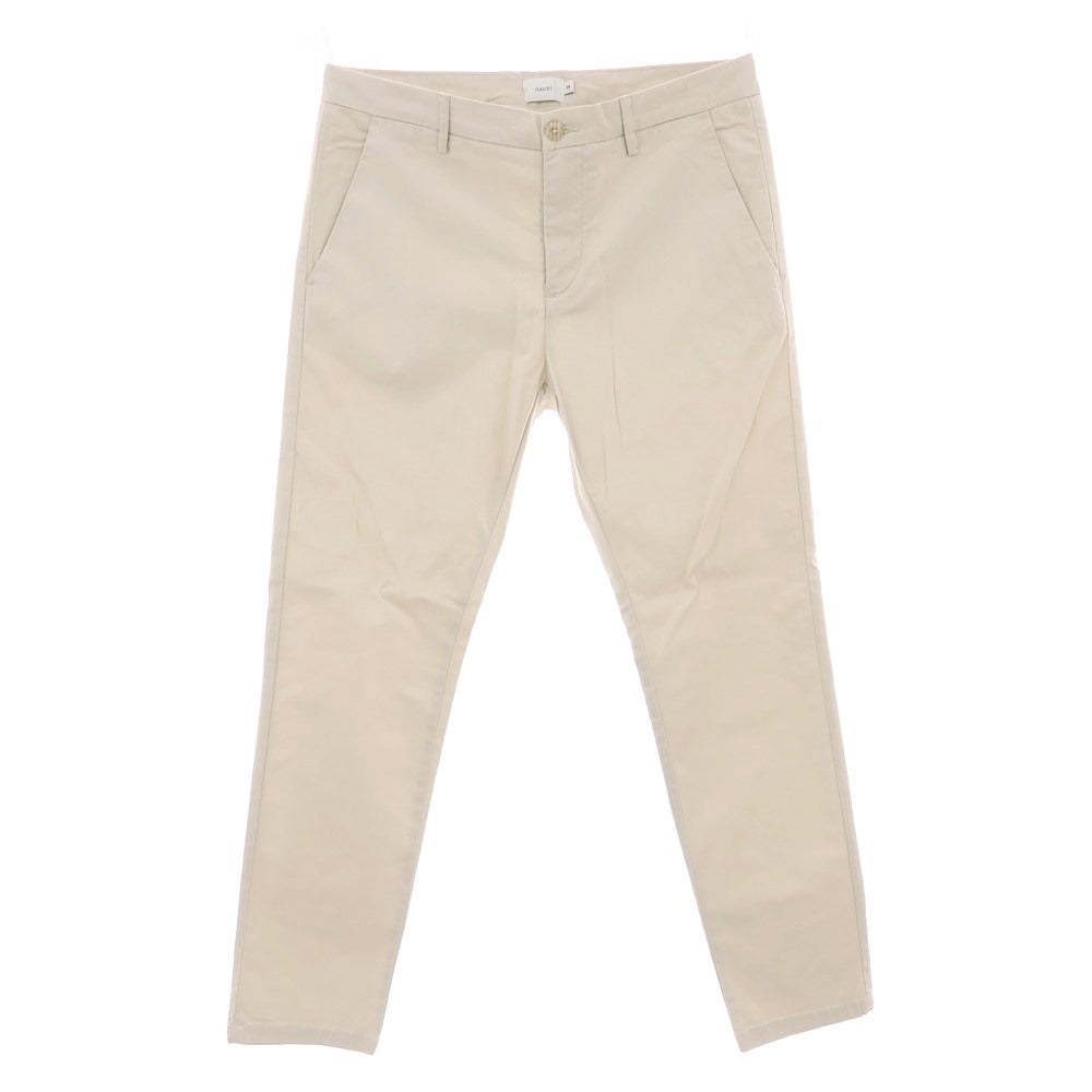 【新品】ガウディ GAUDI ストレッチ コットン カジュアルスラックスパンツ ライトベージュ【 34 】【 状態ランクN 】【 メンズ 】